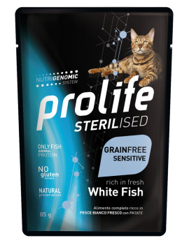 Prolife Cat Sterilised Grain Free Adult White...