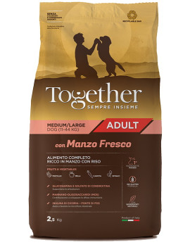 Together Dog Adult Fresh Medium Large Manzo...