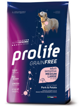 Prolife Dog Grain Free Sensitive Adult Pork and...