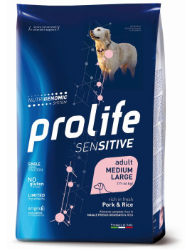 Prolife Dog Sensitive Adult Pork and Rice...