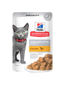 Hill's Science Plan Cat Kitten Sterilized Pollo...