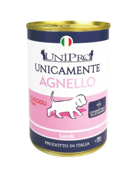 Unipro Dog Puppy Unicamente Agnello 400g