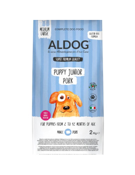Aldog Puppy Junior Pork Medium Large 2Kg