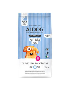 Aldog Puppy Junior Pork Medium Large 12Kg