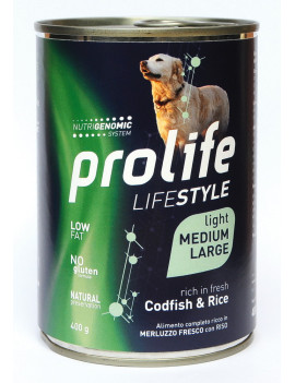 Prolife Dog Lifestyle Adult Light Codfish and...