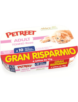 Petreet Cat Natura Tonno Rosa e Pesce...