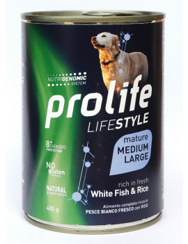 Prolife Dog Lifestyle Adult Mature White Fish...