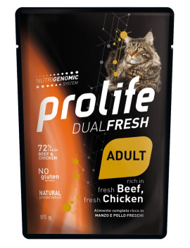 Prolife Cat Dual Fresh Adult Beef and Chicken 85g
