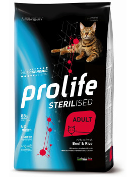 Prolife Cat Sterilised Adult Beef and Rice 400g