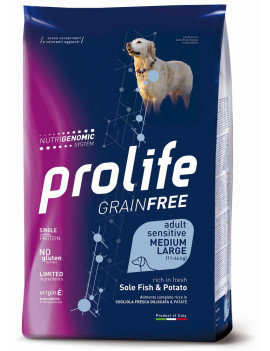 Prolife Dog Grain Free Sensitive Adult Sole...