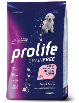 Prolife Dog Grain Free Sensitive Puppy Pork and...