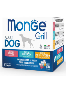 Monge Grill Dog Mix Multipack Manzo Merluzzo...