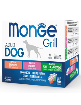 Monge Grill Dog Mix Multipack Agnello con...