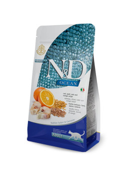 Farmina Cat N&D Ocean Merluzzo e Arancia 300g