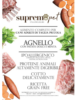 Supremopet Cane Grainfree Small Agnello Patate...