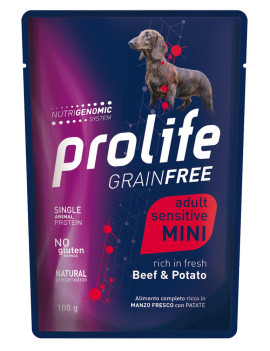 Prolife Dog Grain Free Adult Beef and Potato...