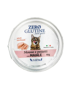 Unipro Cat Zero Glutine Mousse con Maiale 85g