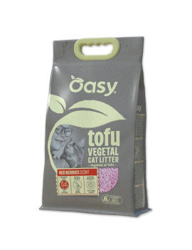 Oasy Lettiera Vegetale Tofu Red Berries Scent 6lt