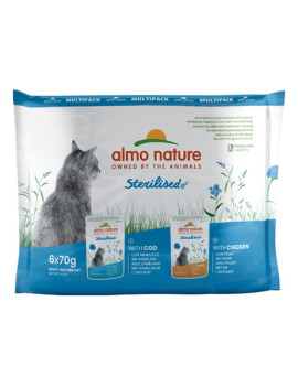 Almo Cat Sterilized Multipack Merluzzo e Pollo...