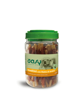 Oasy Dog Snack Involtini con Filetto di Anatra...