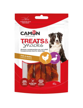 Camon Dog Snack Mini Riccioli di Pollo e Anatra...