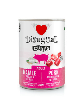 Disugual Dog Cubes Maiale e Bresaola con Riso 400g