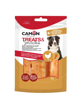 Camon Dog Snack Filetti con Pollo e Carote 80g