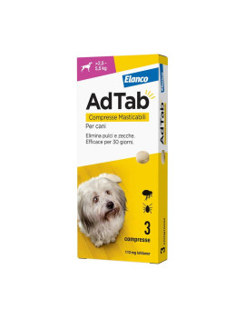 AdTab Antiparassitario per Cani da 2,5 a 5,5 kg...