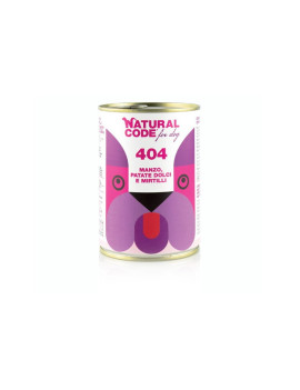 Natural Code for Dog 404 Manzo, Patate Dolci e...
