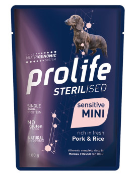 Prolife Dog Sterilised Adult Pork and Rice Mini...