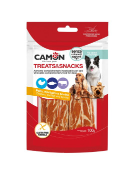 Camon Dog Snack Jerky Pollo Merluzzo e Pelle...