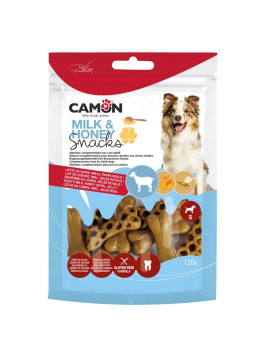 Camon Dog Snack Milk Honey Bones Medium 150g