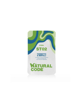 Natural Code Cat Sterilised Tonnetto e Mirtilli...