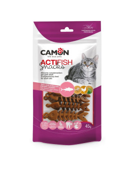 Camon Cat Snack Actifish con Tonno e Pollo 45g