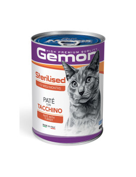 Gemon Cat Sterilised Paté con Tacchino 400g