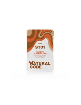 Natural Code Cat Sterilised Tonnetto e Semi Di...