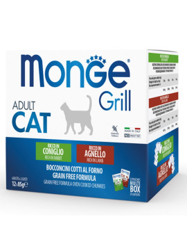 Monge Cat Grill Adult Multipack Coniglio e...