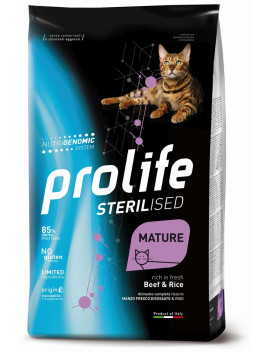 Prolife Cat Sterilised Mature Beef and Rice 400g