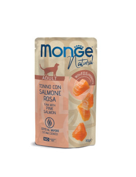 Monge Natural Cat Tonno con Salmone Rosa 80g