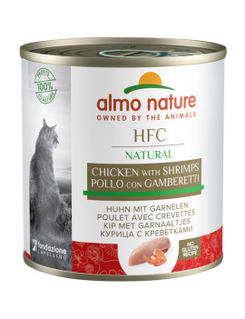 Almo Cat Hfc Natural Pollo e Gamberetti 280g