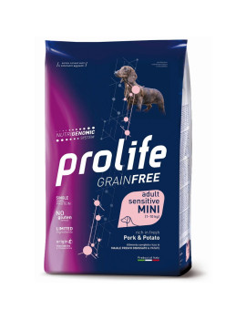 Prolife Dog Grain Free Sensitive Adult Maiale e...