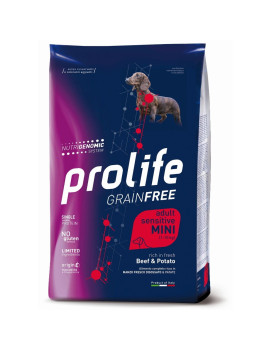 Prolife Dog Grain Free Sensitive Adult Manzo e...