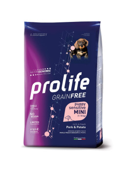 Prolife Dog Grain Free Sensitive Puppy Maiale e...