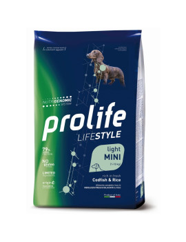 Prolife Dog Lifestyle Light Merluzzo e Riso...