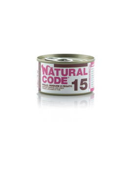 Natural Code Cat 15 Poll Verdure e Fegato 85g