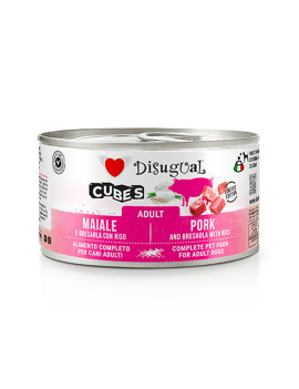 Disugual Dog Cubes Maiale e Bresaola con Riso 150g