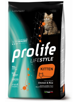 Prolife Cat Lifestyle Kitten Chicken and Rice...
