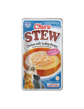 Inaba Cat Churu Stew Pollo e Capesante 40g