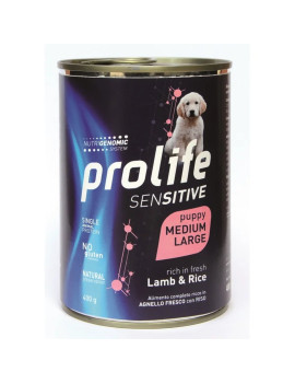 Prolife Dog Sensitive Puppy Agnello e Riso...