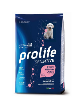 Prolife Dog Sensitive Puppy Agnello e Riso...